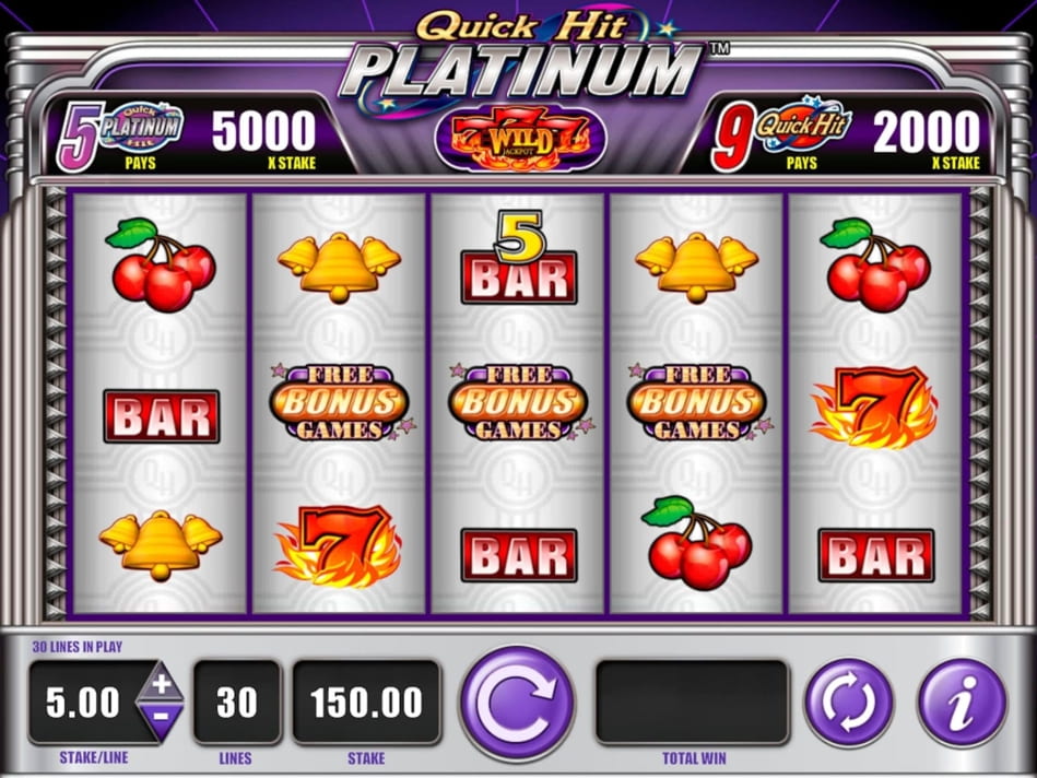 Quick Hit Platinum Triple Blazing 7s